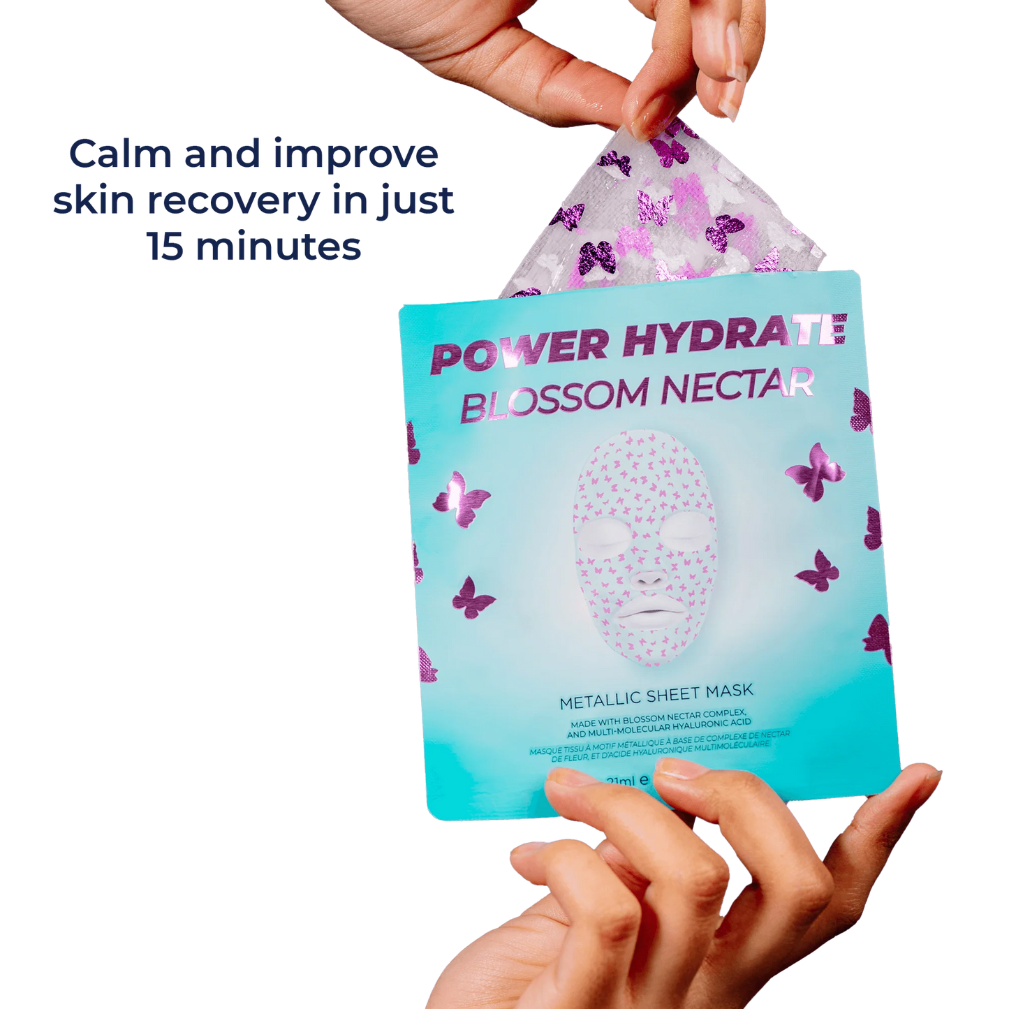 POWER HYDRATE BLOSSOM NECTAR METALLIC FACE SHEET MASK