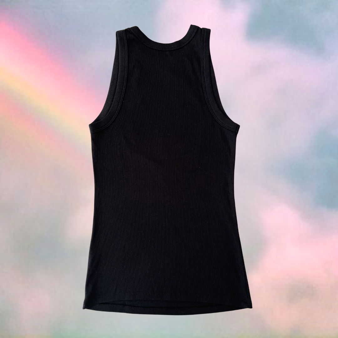Ribbed Tank | Black