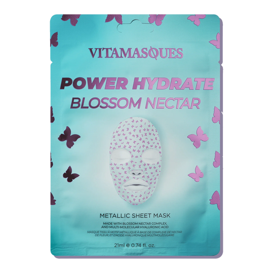 POWER HYDRATE BLOSSOM NECTAR METALLIC FACE SHEET MASK