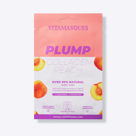 PLUMP COLLAGEN PEACH FACE SHEET MASK