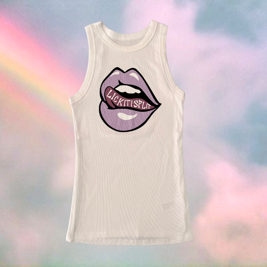 Ribbed Tank | White